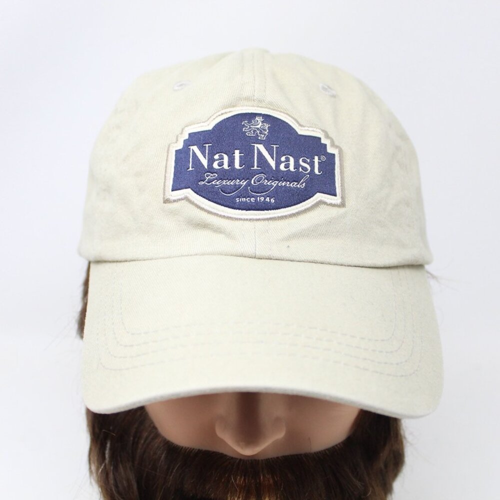 Nat Nast Luxury Originals Hat Beige Adjustable Buckle Cotton Shell‎ Baseball Cap